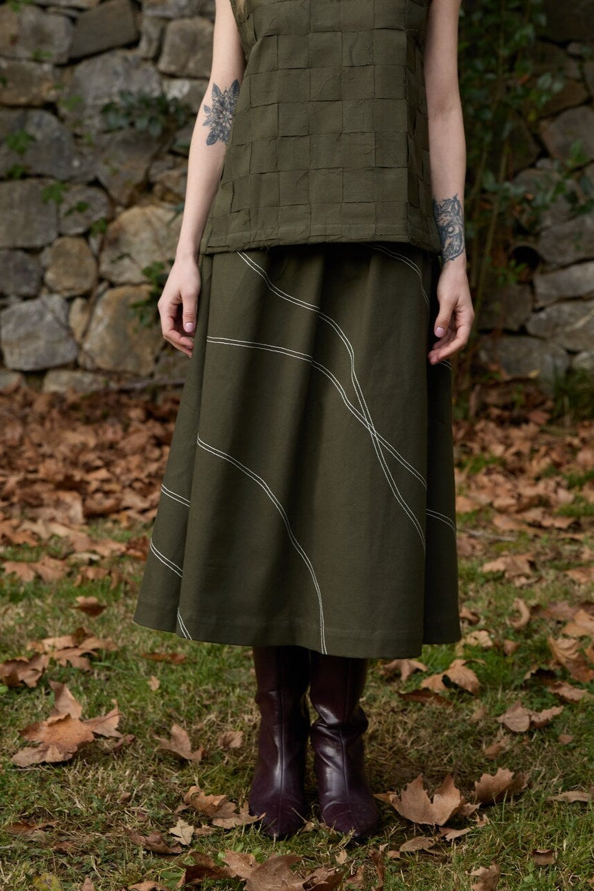 Green Believe Skirt