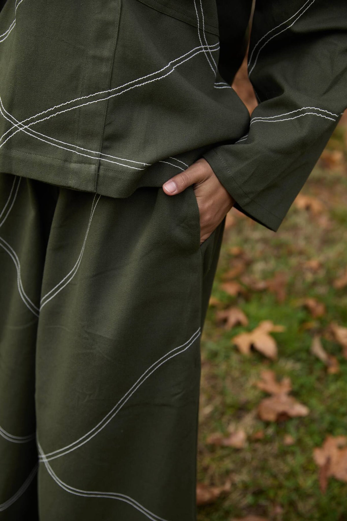 Green Love Pants