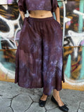 Purple Silk Nikki Pants in vegan Silk by White Canvas - Image 1