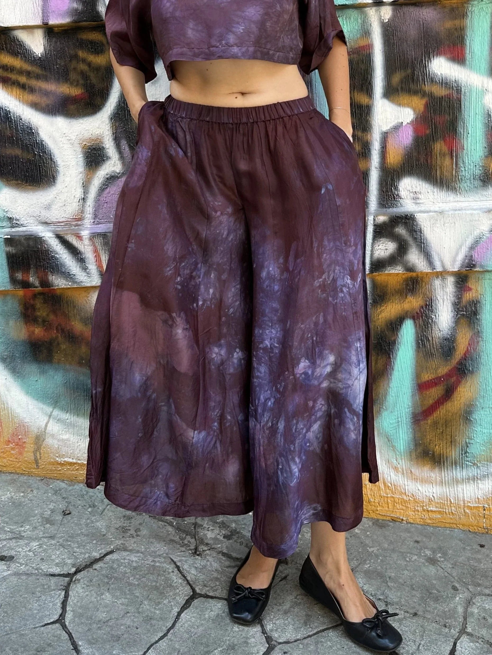 Purple Silk Nikki  Set in vegan Silk by White Canvas - Image 5