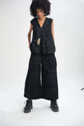 Black Freesia Pants in organic Drill Cotton by White Canvas - Image 1