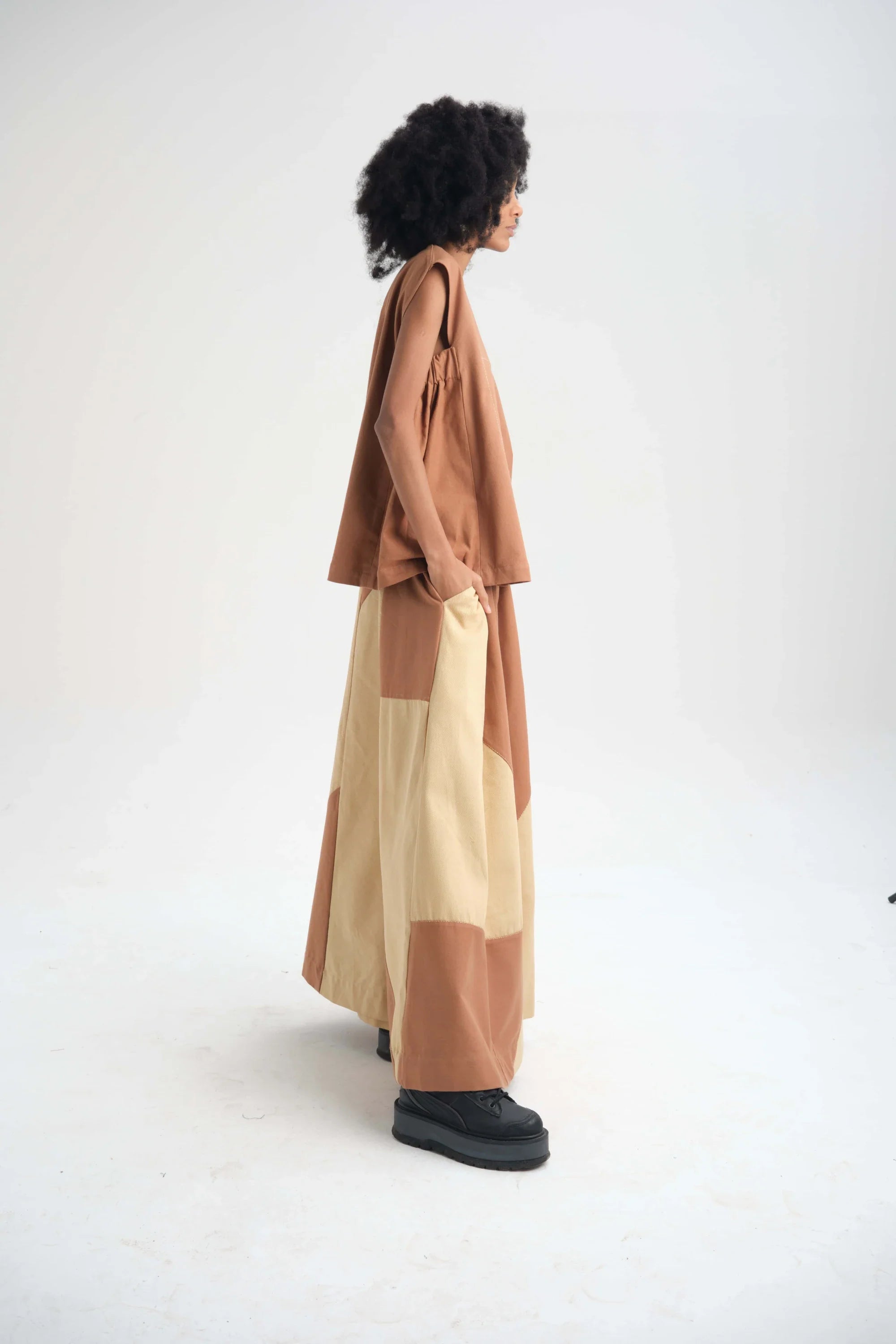 Clay Freesia Top in organic Drill Cotton by White Canvas - Image 3