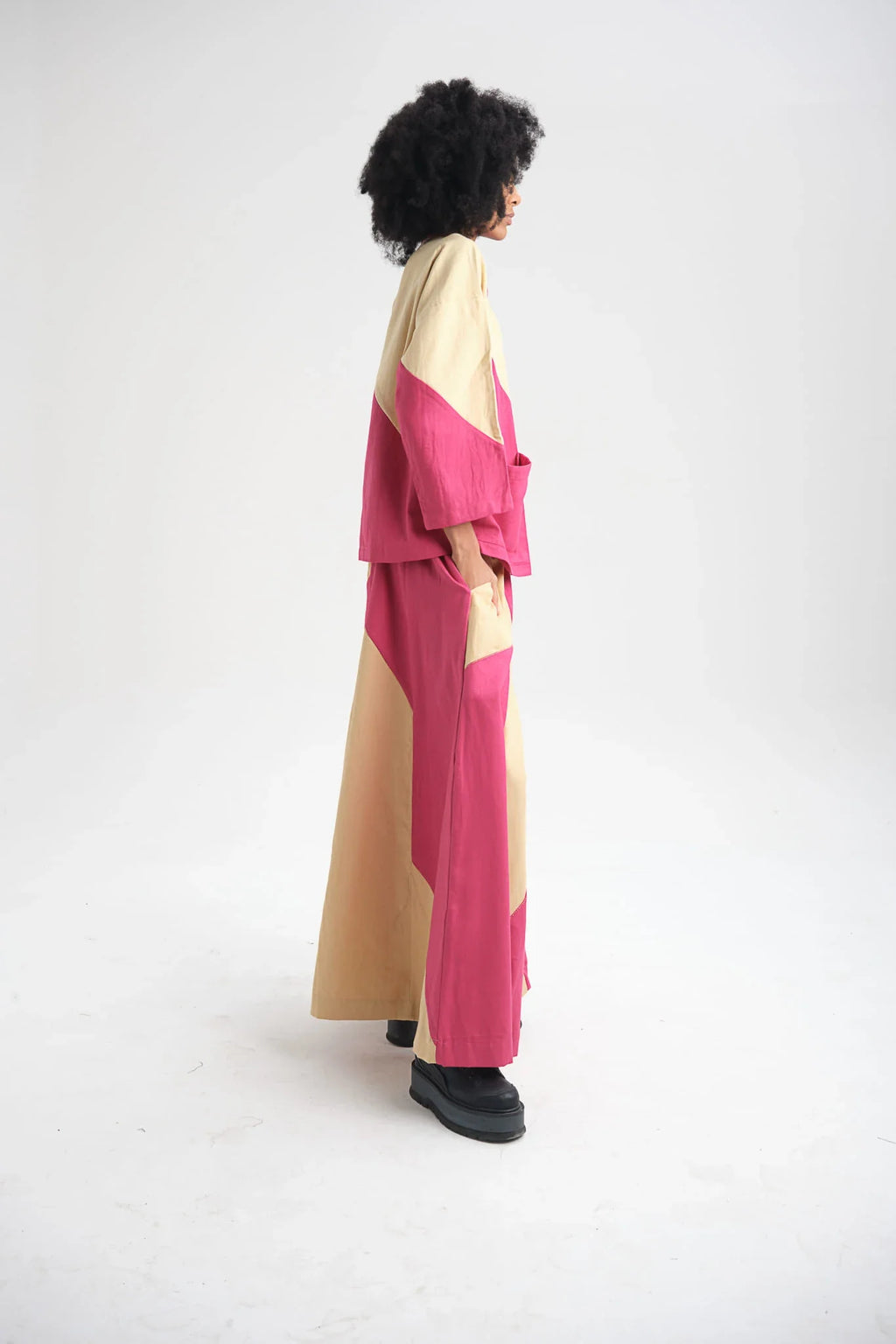 Pink Lily Top in organic Drill Cotton by White Canvas - Image 5