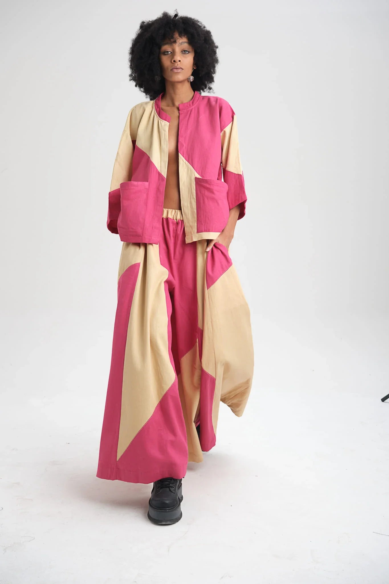 Pink Lily Top in organic Drill Cotton by White Canvas - Image 7