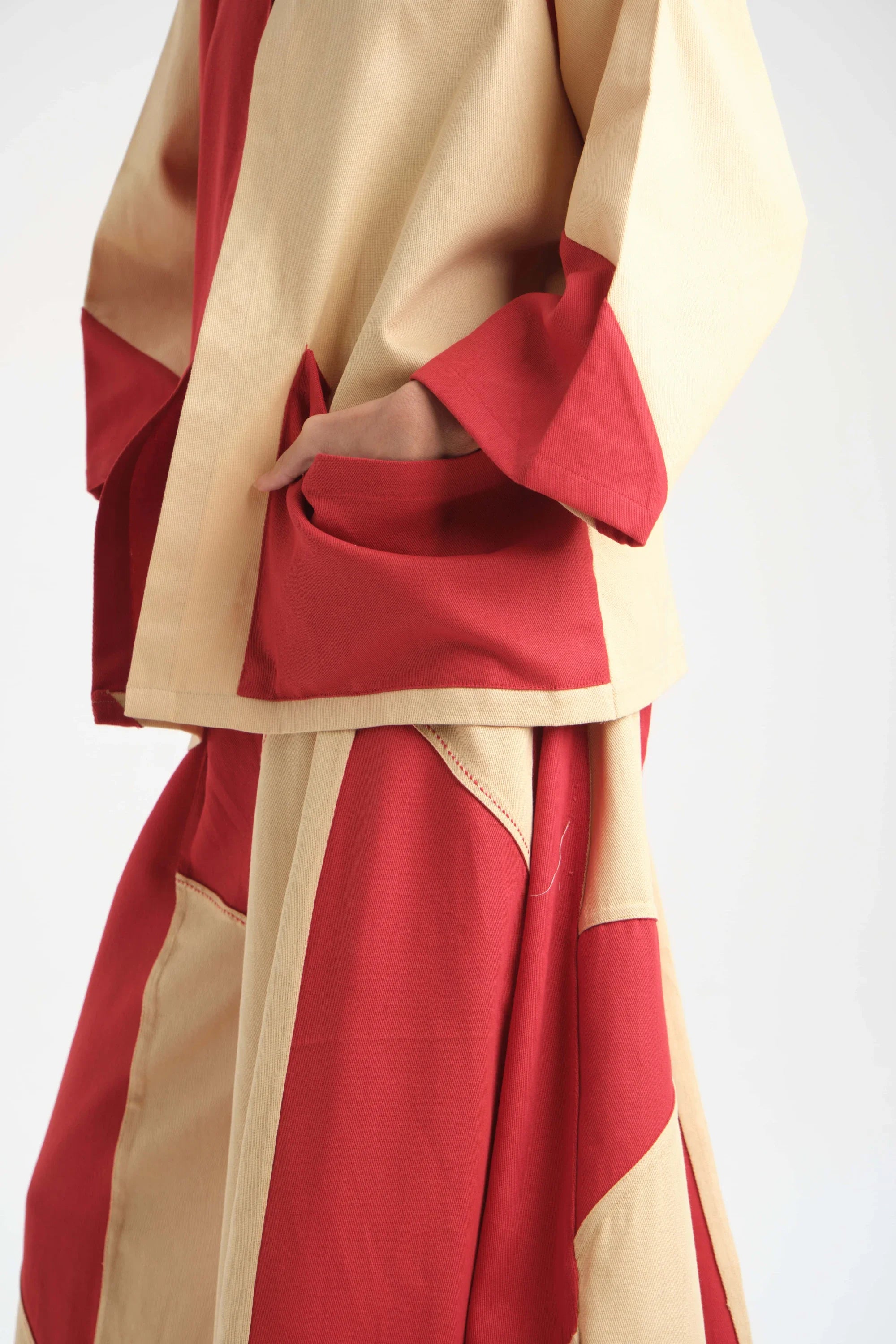 Red Lily Top in organic Drill Cotton by White Canvas - Image 4