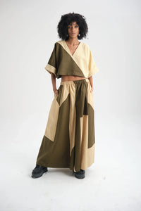 Green Tulip Pants in organic Drill Cotton by White Canvas - Image 1