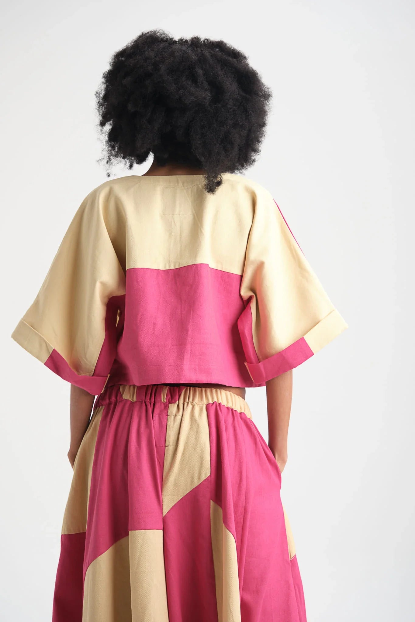 Pink Tulip Pants in organic Drill Cotton by White Canvas - Image 3