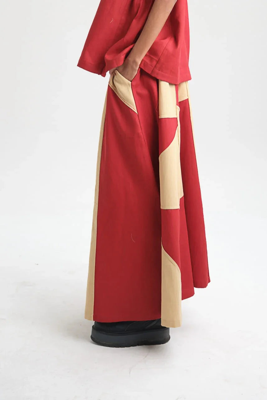 Red Tulip Pants in organic Drill Cotton by White Canvas - Image 3