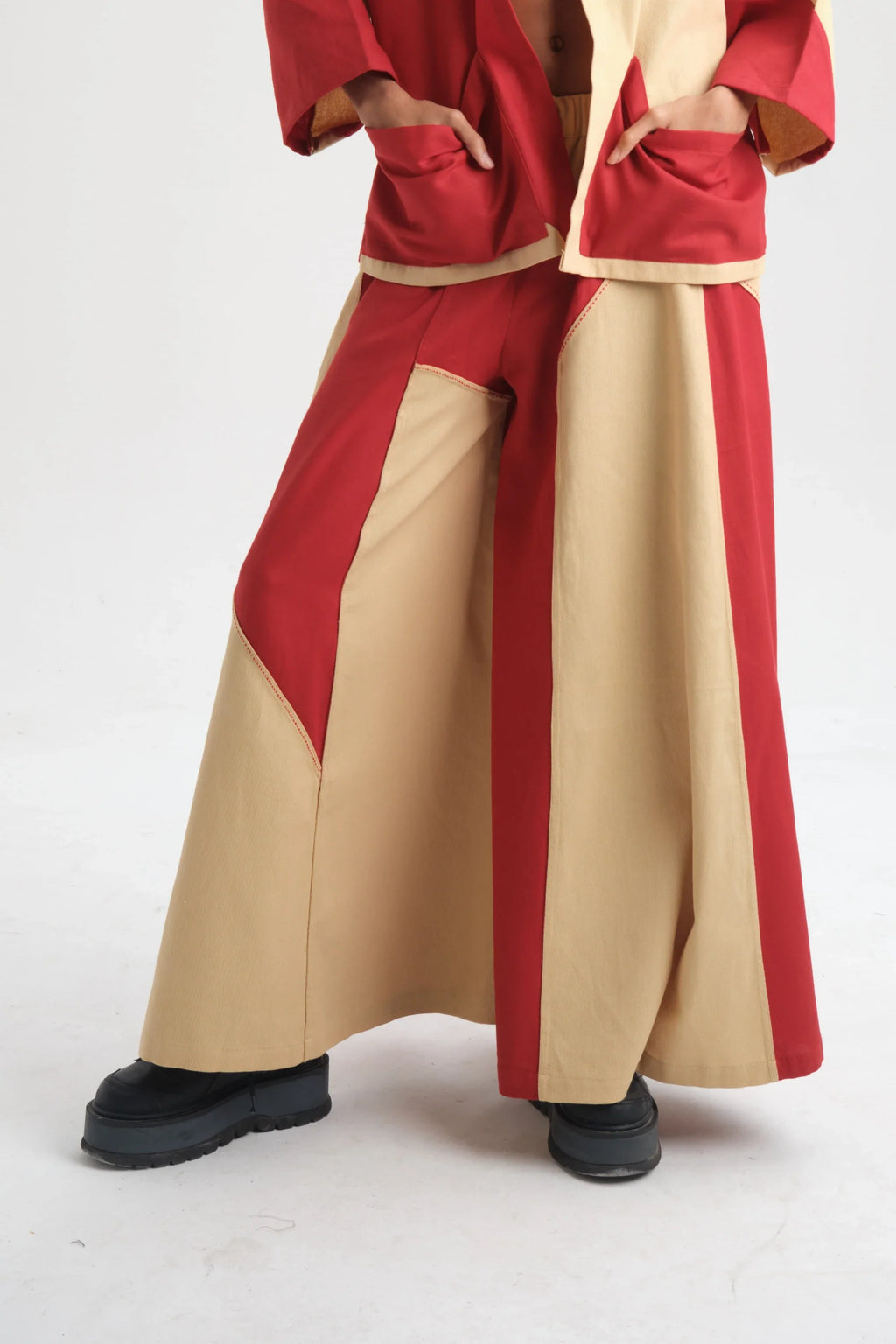 Red Tulip Pants in organic Drill Cotton by White Canvas - Image 5