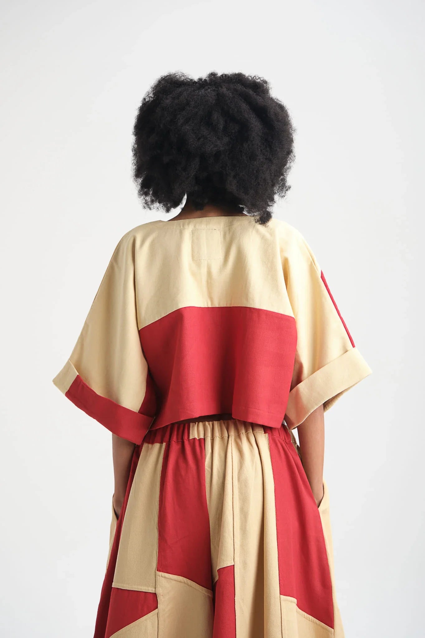 Red Tulip Set in organic Drill Cotton by White Canvas - Image 4