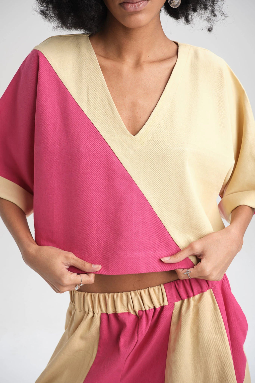 Pink Tulip Top in organic Drill Cotton by White Canvas - Image 5