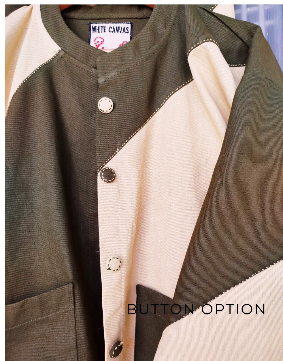 Soft yet stylish cotton canvas top for women – breathable, durable, and ethically made. A versatile sustainable fashion piece, perfect for casual and statement looks