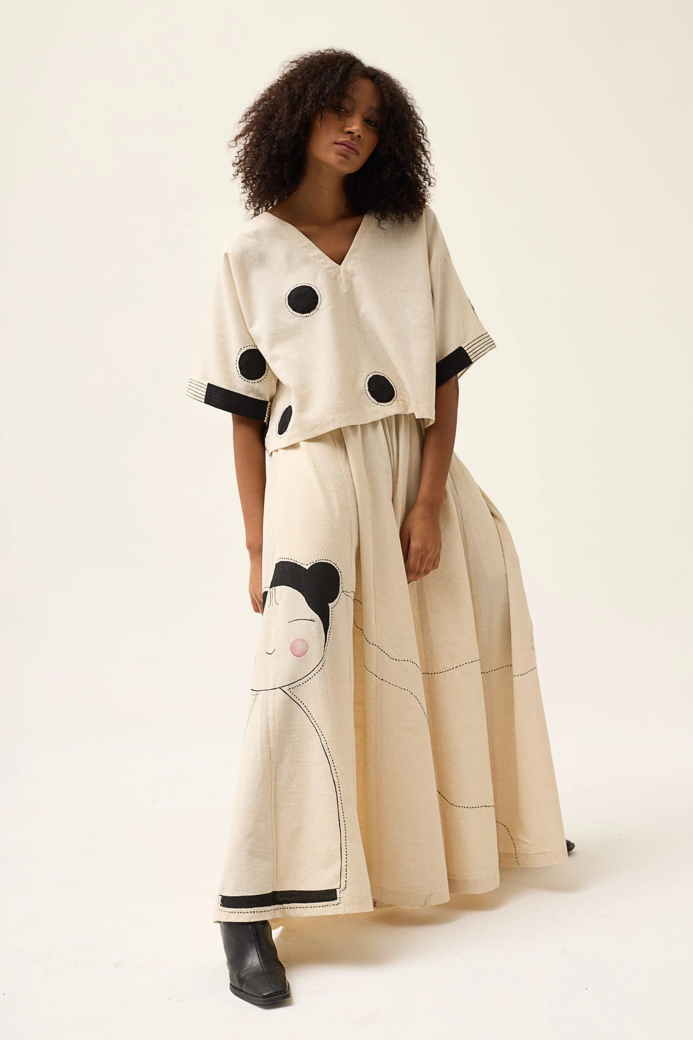 Cream Doll Ringa Pants