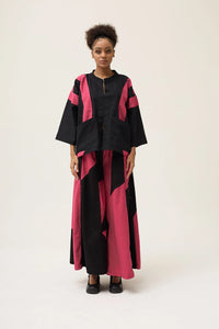 Pink Ring Pollen Set in organic Drill Cotton by White Canvas - Image 1