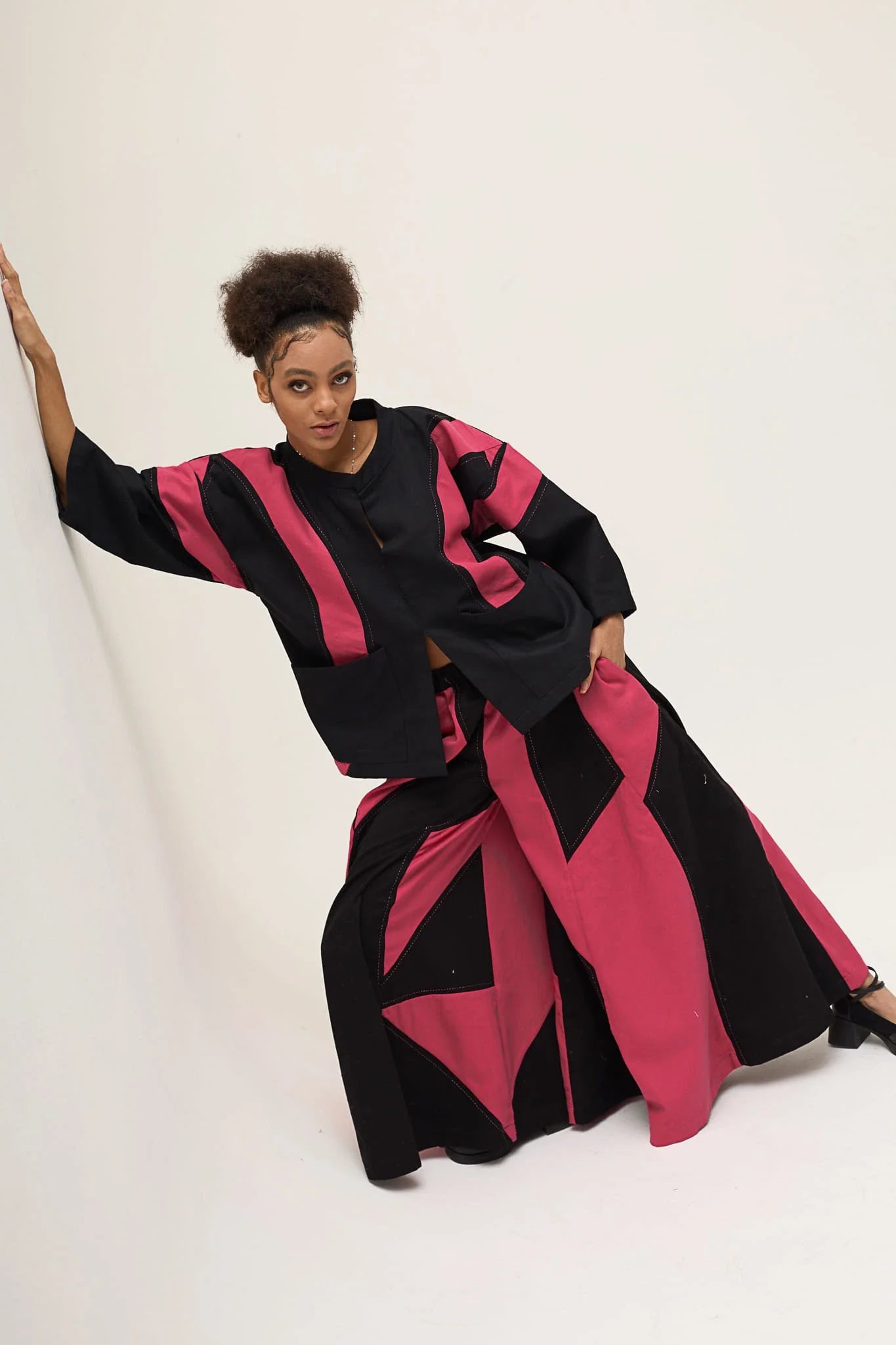 Pink Ring Pollen Top in organic Drill Cotton by White Canvas - Image 5