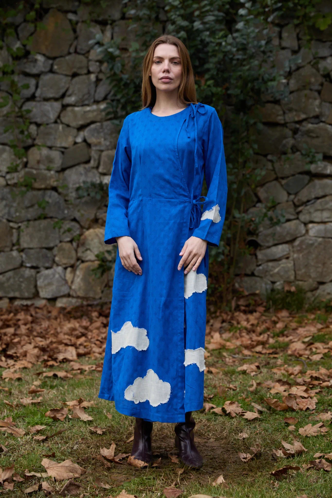 Cloud Metis Dress | Handwoven Dobby Cotton