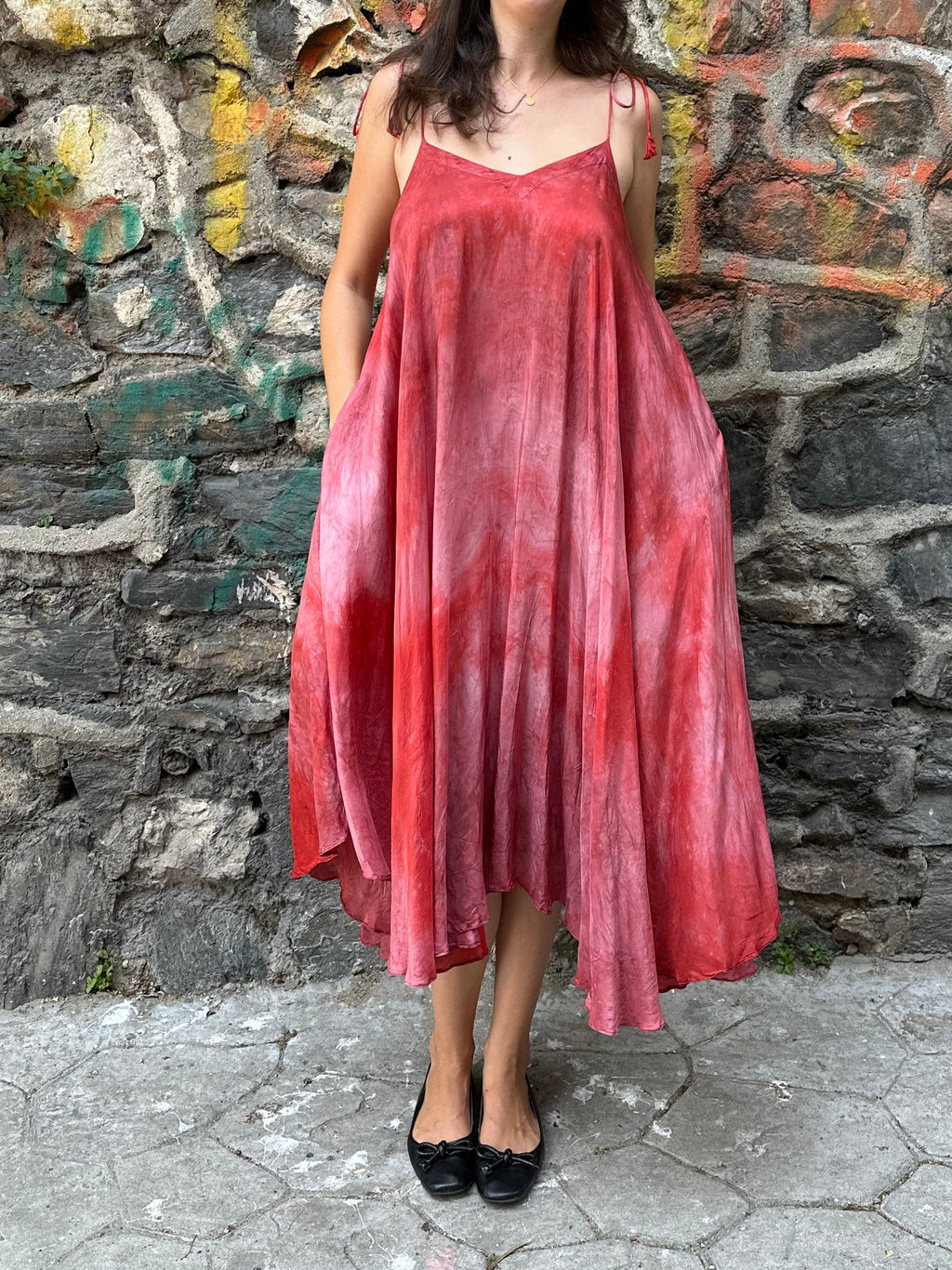 handmade vegan silk dress
