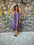 tye dye silk dress