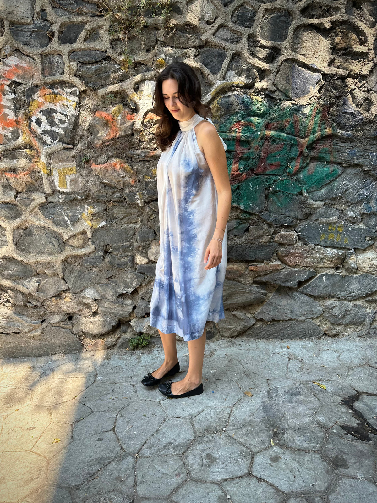 handmade vegan silk dress