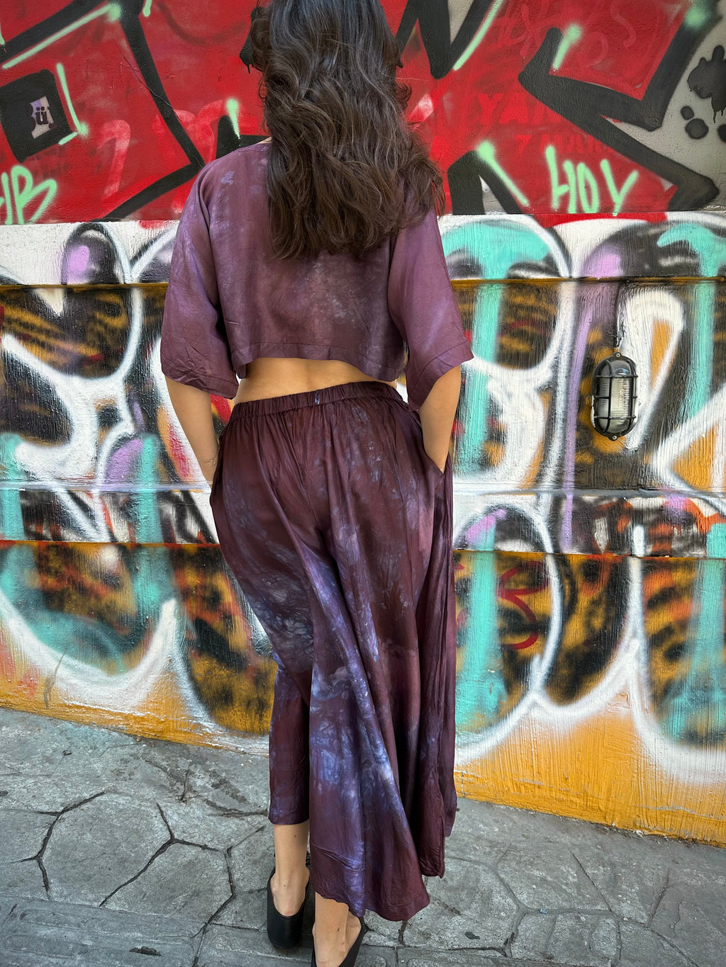 Purple Silk Nikki Top