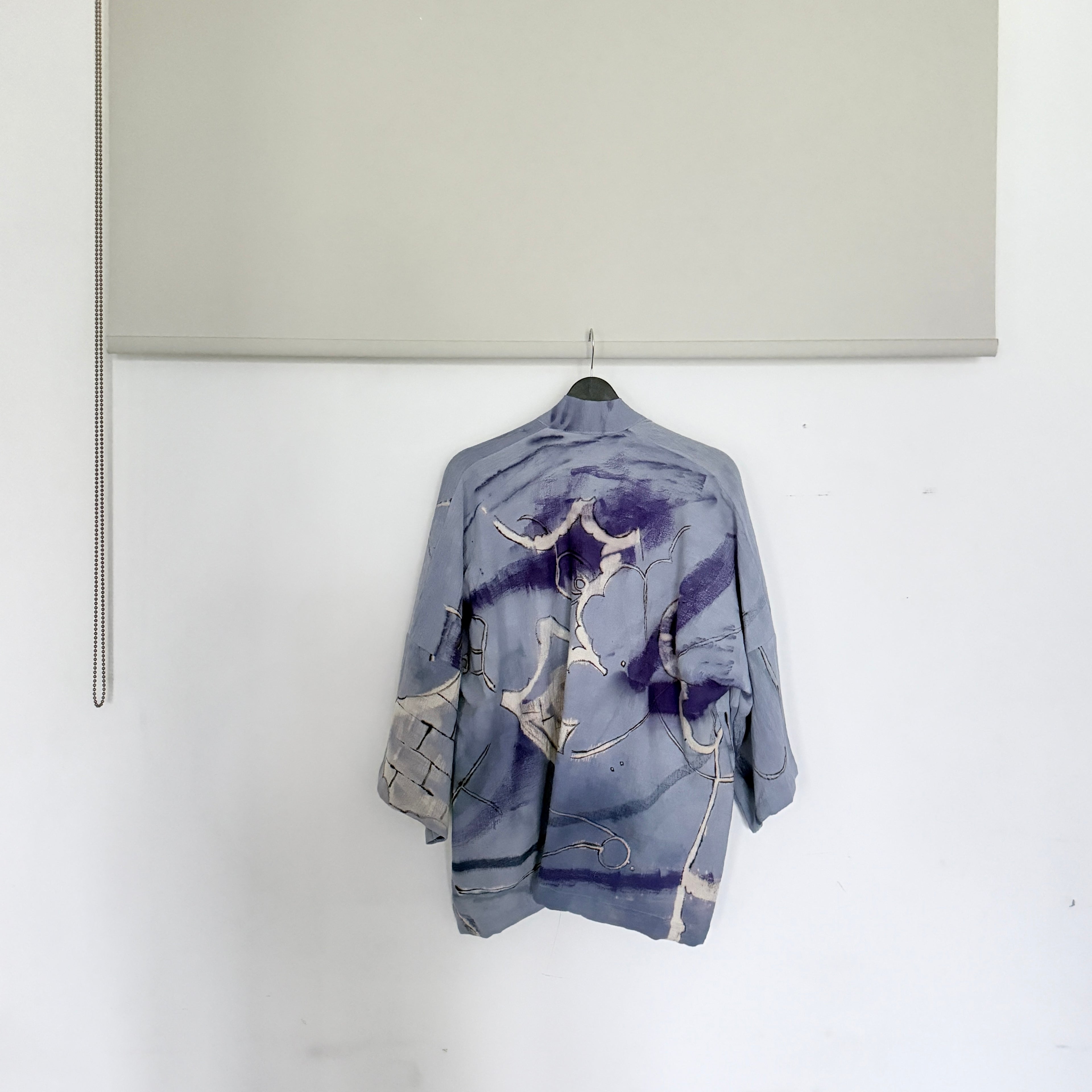 Sarah's Blue Cream Hand-painted Jacket