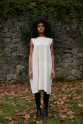 Black Cuckoo Dress in handwoven Dobby Cotton (100%) by White Canvas - Image 1