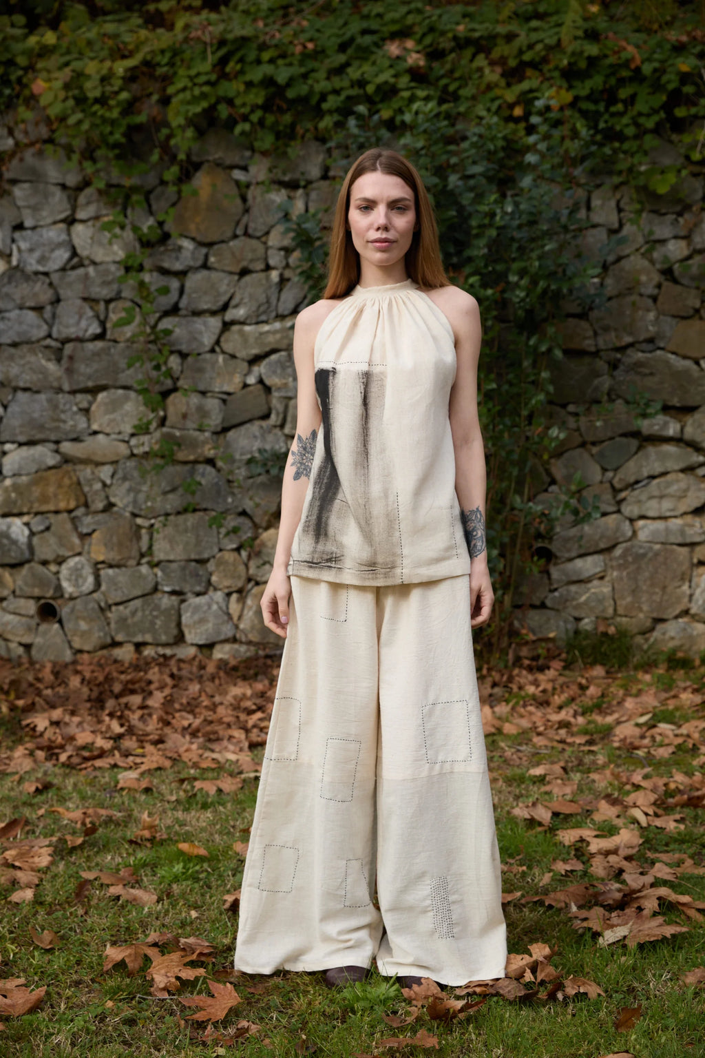 Black Dove Set in handwoven Kala Cotton (100%), by White Canvas - Image 1