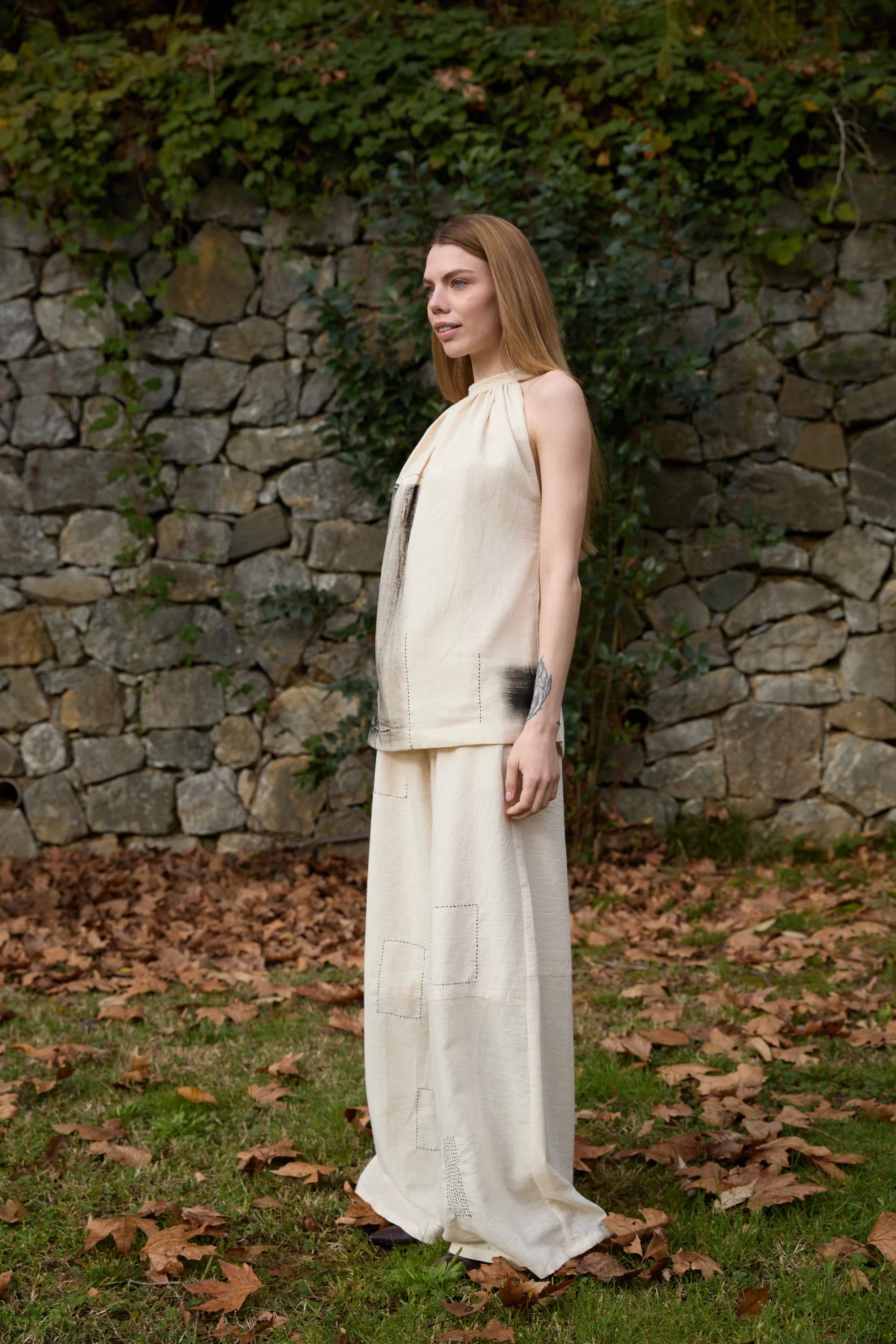 Black Dove Set in handwoven Kala Cotton (100%), by White Canvas - Image 2