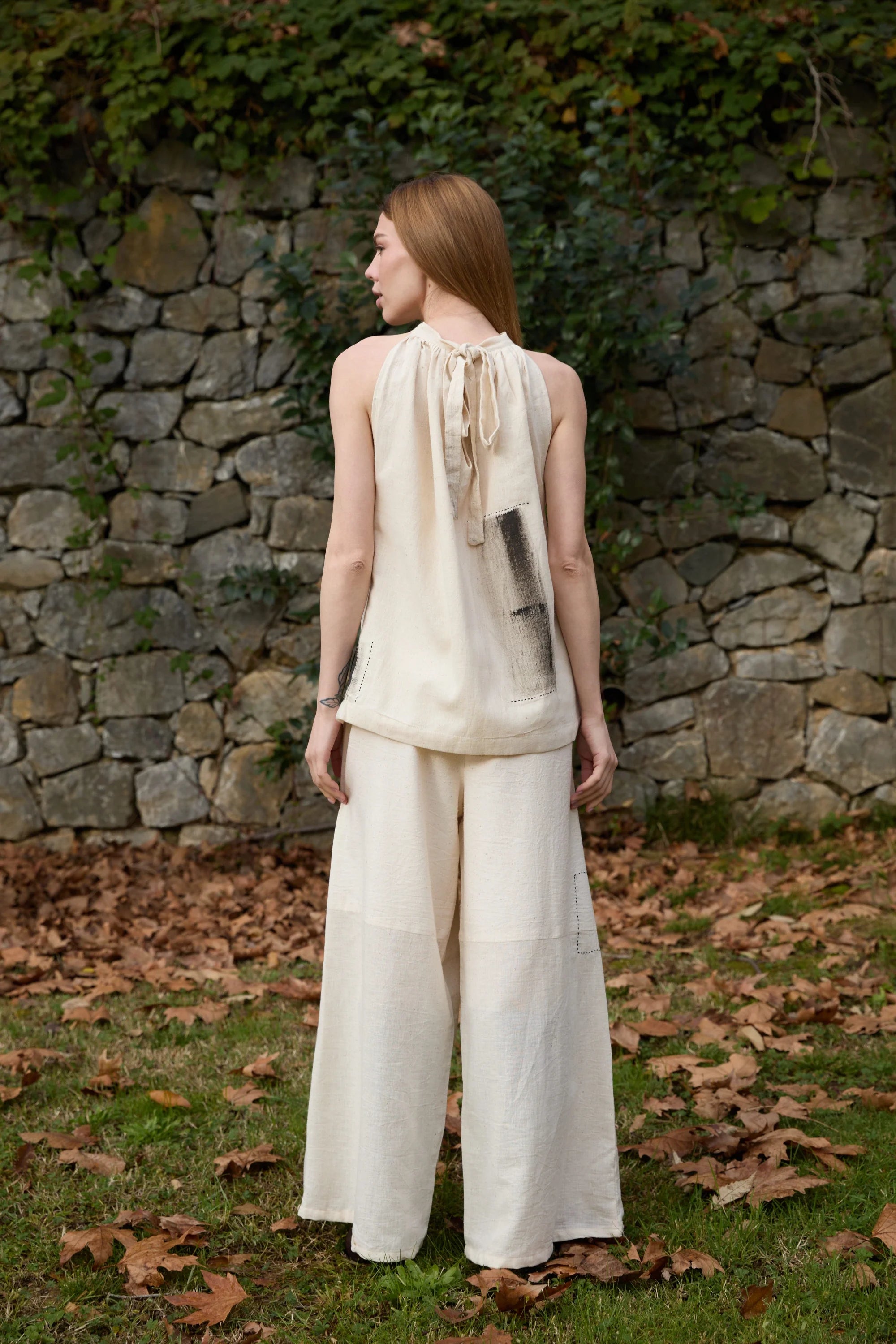 Black Dove Set in handwoven Kala Cotton (100%), by White Canvas - Image 4