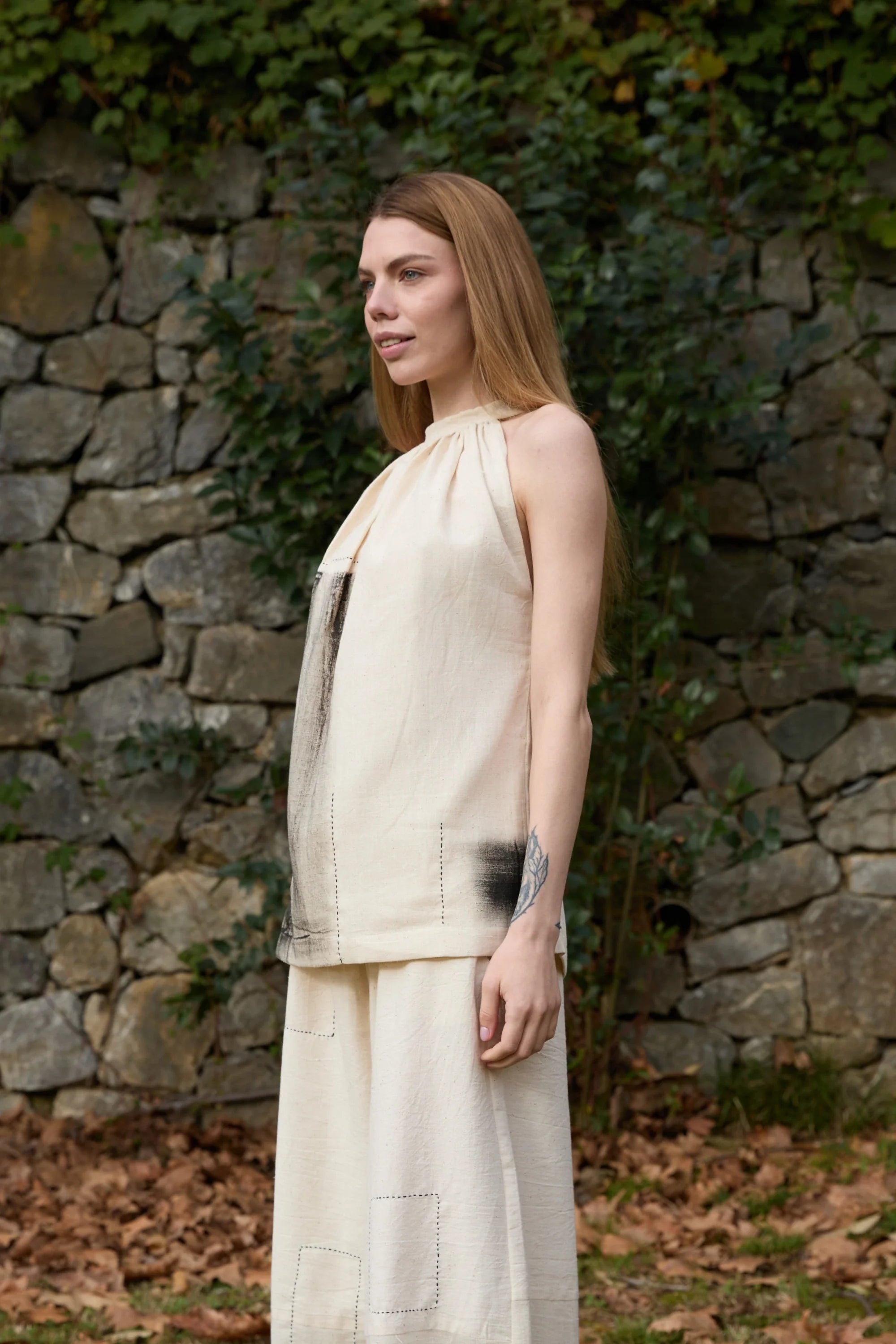 Black Dove Top in handwoven Kala Cotton (100%) by White Canvas - Image 4