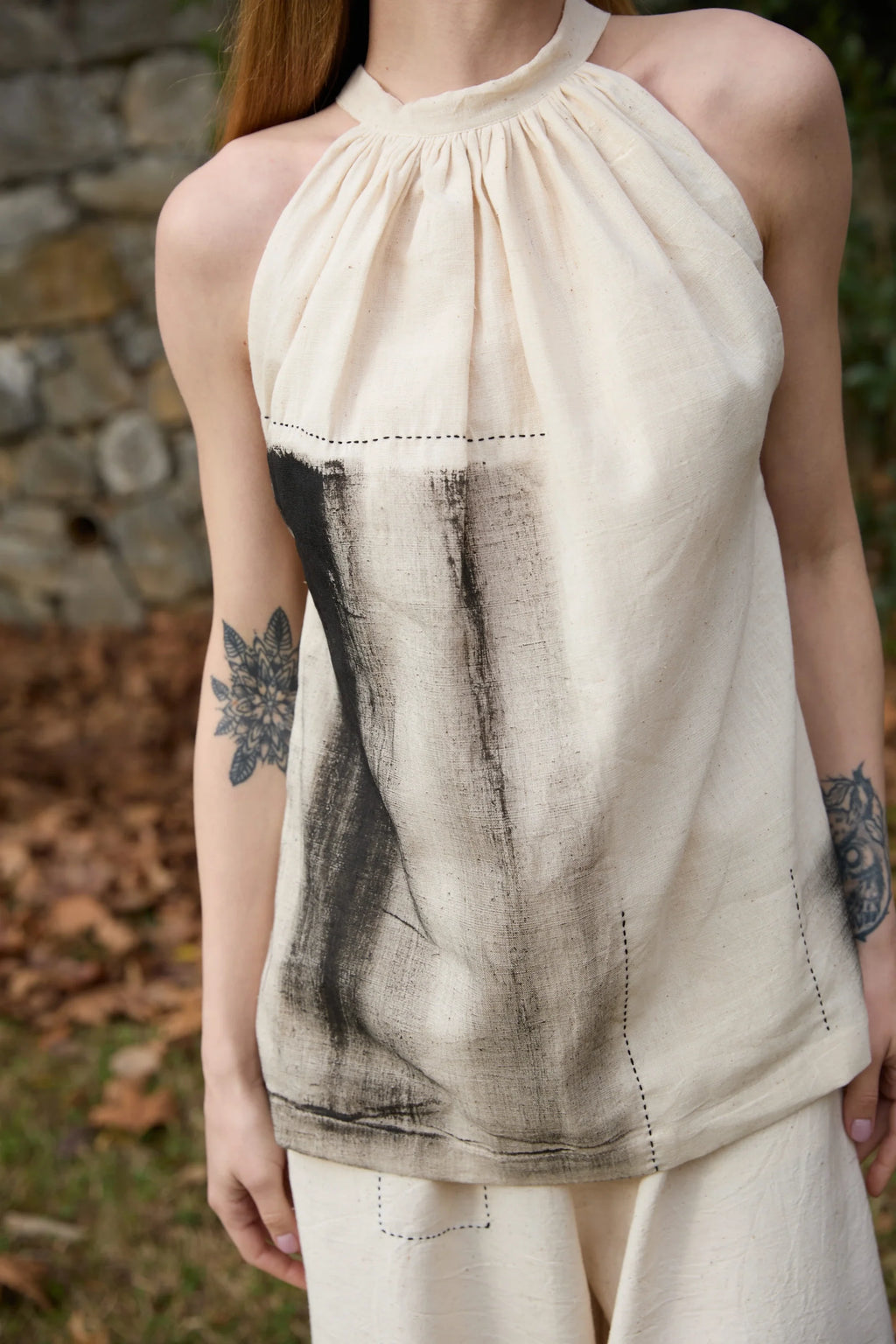 Black Dove Top in handwoven Kala Cotton (100%) by White Canvas - Image 6