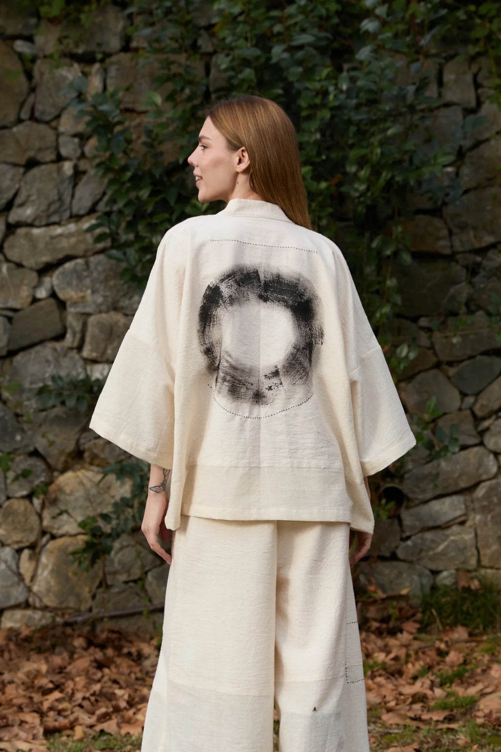 Black Enzo Jacket in handwoven Heavy Kala Cotton by White Canvas - Image 2