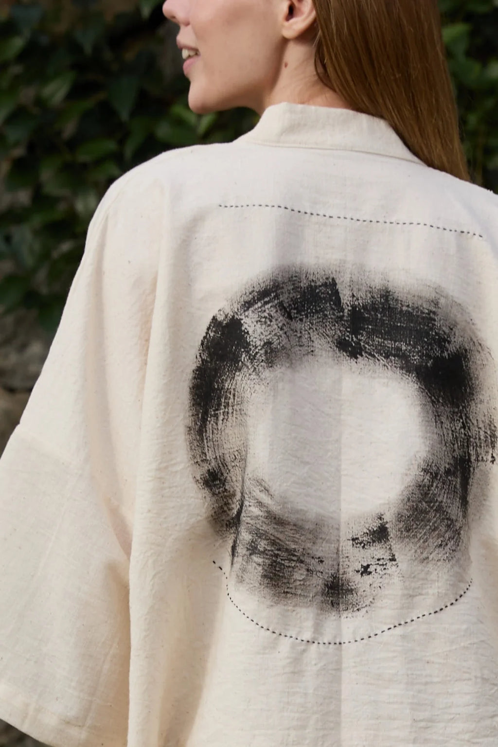 Black Enzo Jacket in handwoven Heavy Kala Cotton by White Canvas - Image 5