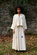 Blue Kite Set in handwoven Heavy Kala Cotton by White Canvas - Image 1