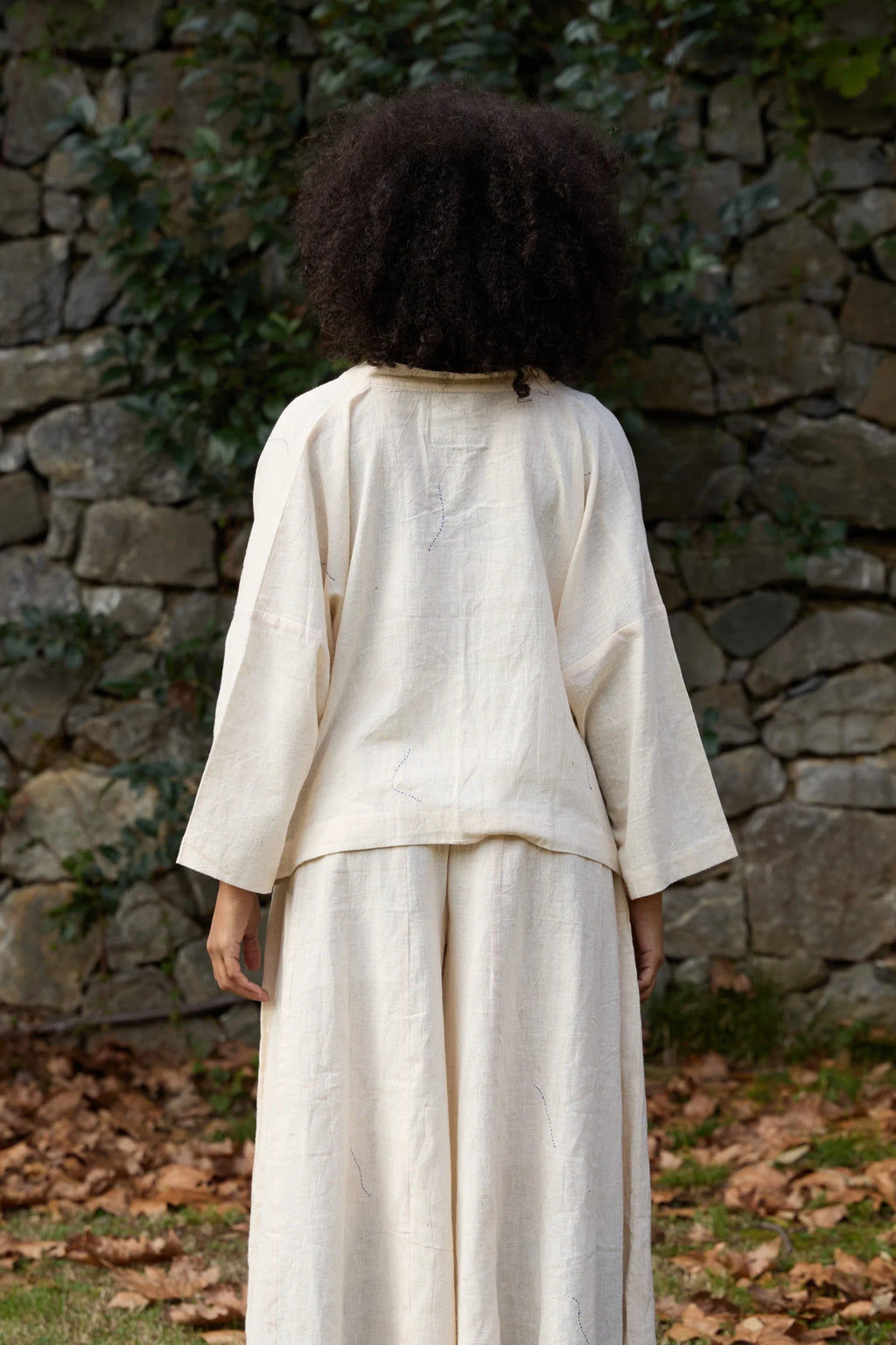 Blue Kite Top in handwoven Kala Cotton (100%) by White Canvas - Image 5