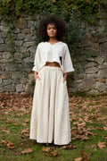 Black Sparrow Set in handwoven Dobby Cotton (100%), by White Canvas - Image 1