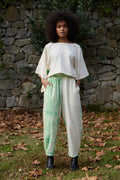 Green Wings Set in handwoven Dobby Cotton (100%) by White Canvas - Image 1