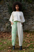 Green Wings Pants in handwoven Dobby Cotton (100%) by White Canvas - Image 1