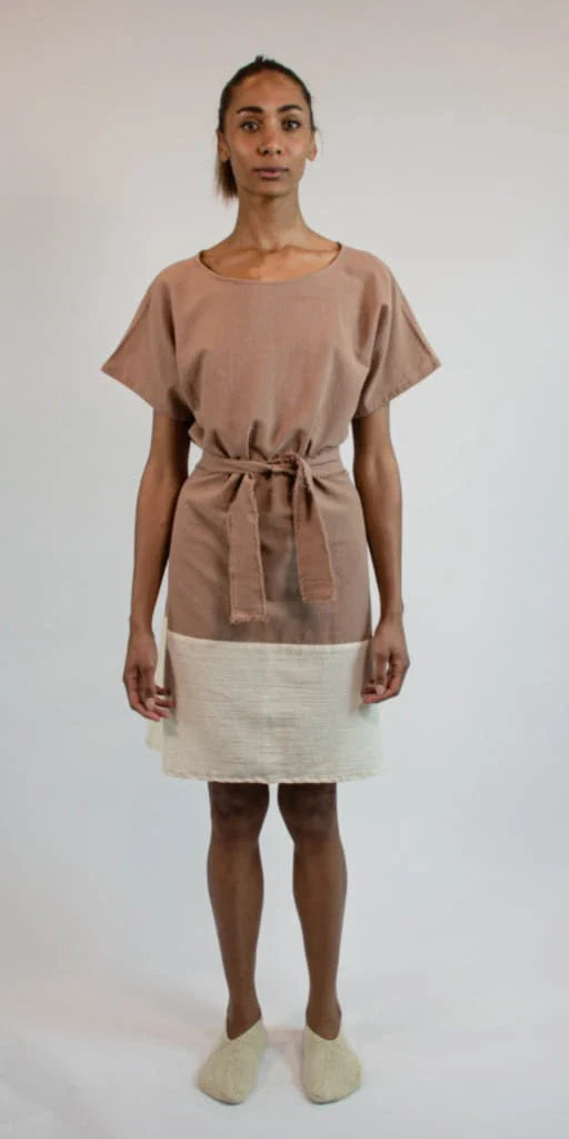 Nude Hygiea Dress | Organic & Handwoven Shile