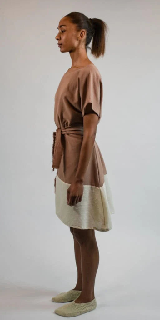 Nude Hygiea Dress in organic & Handwoven Shile by White Canvas - Image 2