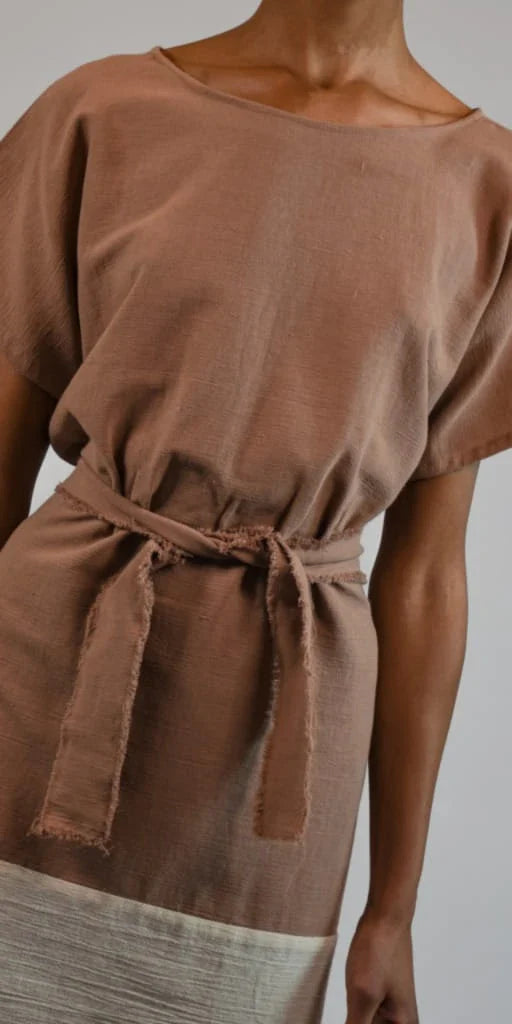 Nude Hygiea Dress in organic & Handwoven Shile by White Canvas - Image 3