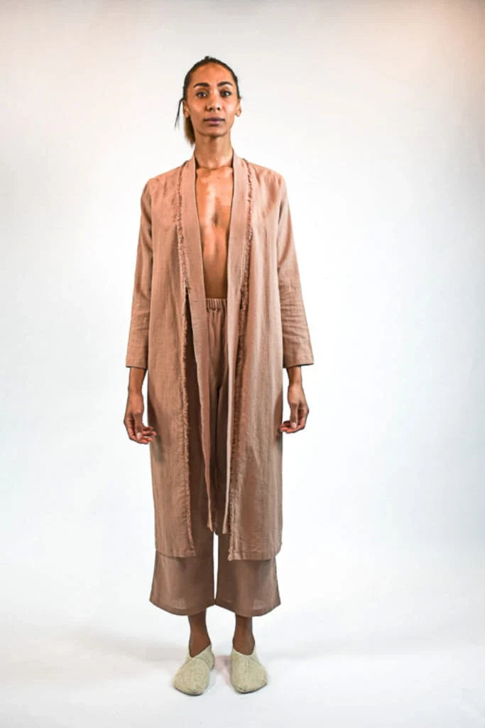 Nude Metis Jacket in organic & Handwoven Shile by White Canvas - Image 1