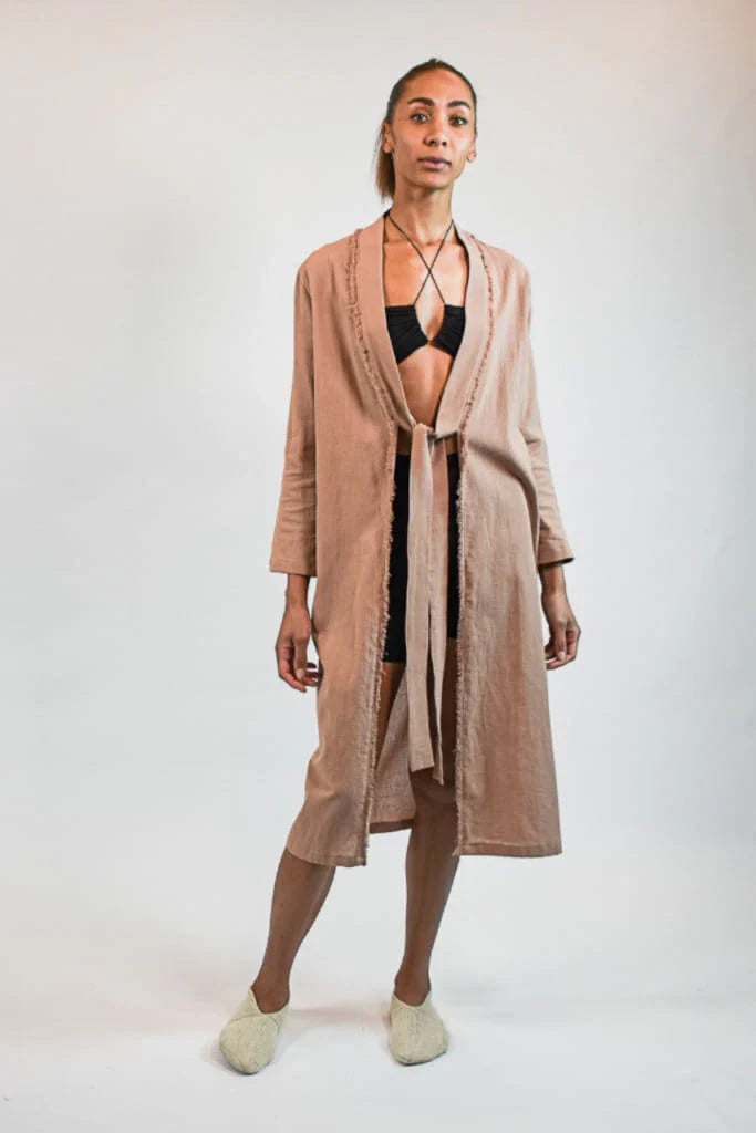 Nude Metis Jacket in organic & Handwoven Shile by White Canvas - Image 5