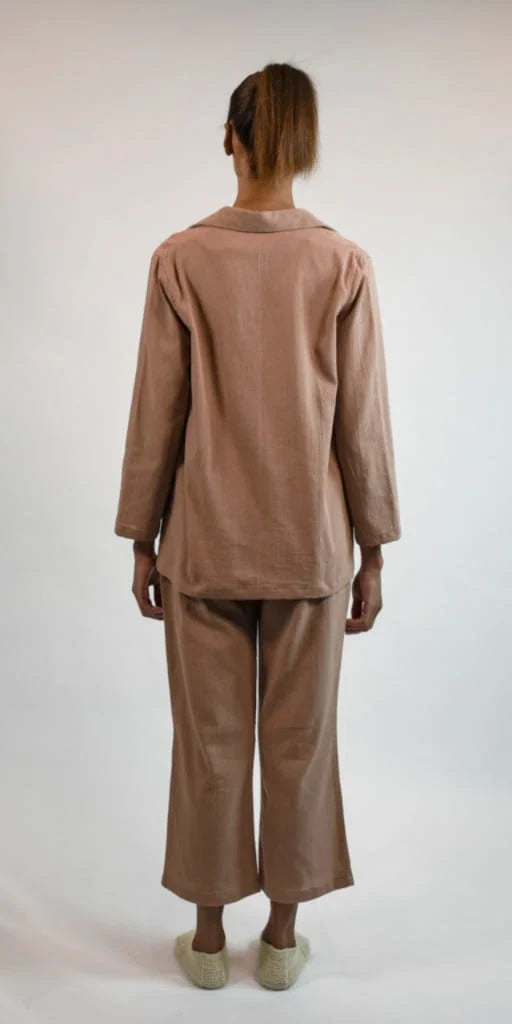 Nude Pallas Jacket in organic & Handwoven Shile by White Canvas - Image 4