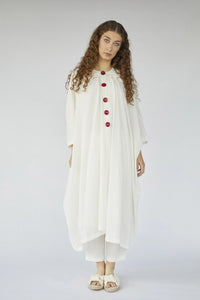 White Procyon Set in organic & Handwoven Shile by White Canvas - Image 1