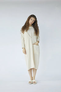 Cream Taurus Set in organic & Handwoven Shile by White Canvas - Image 1