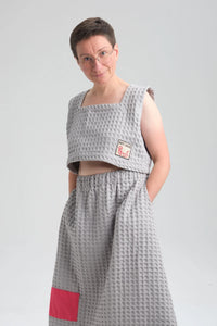 Grey Pivot Top - Grey