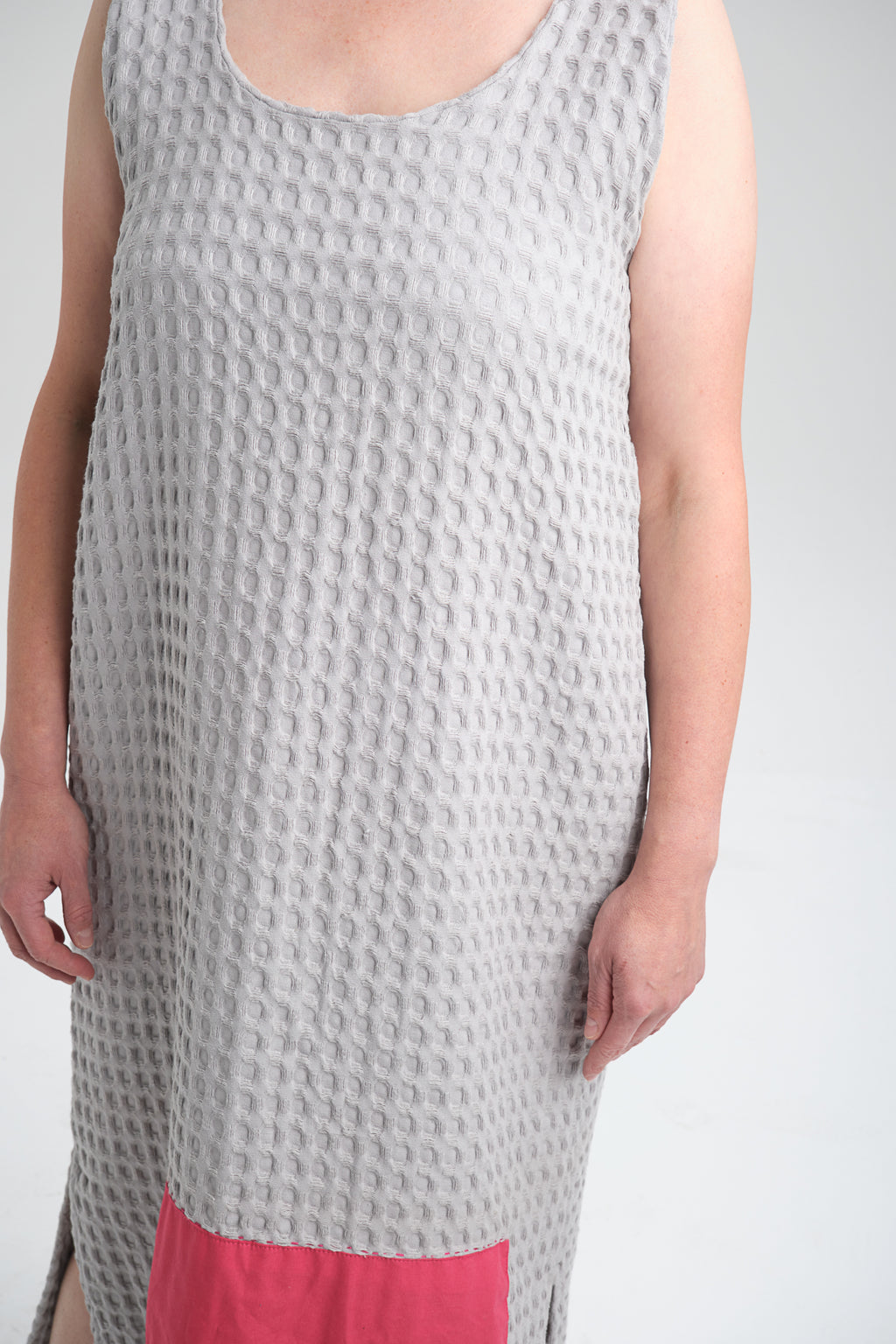 Chic and versatile grey dress styled for everyday wear. A perfect blend of sustainability, comfort, and effortless elegance