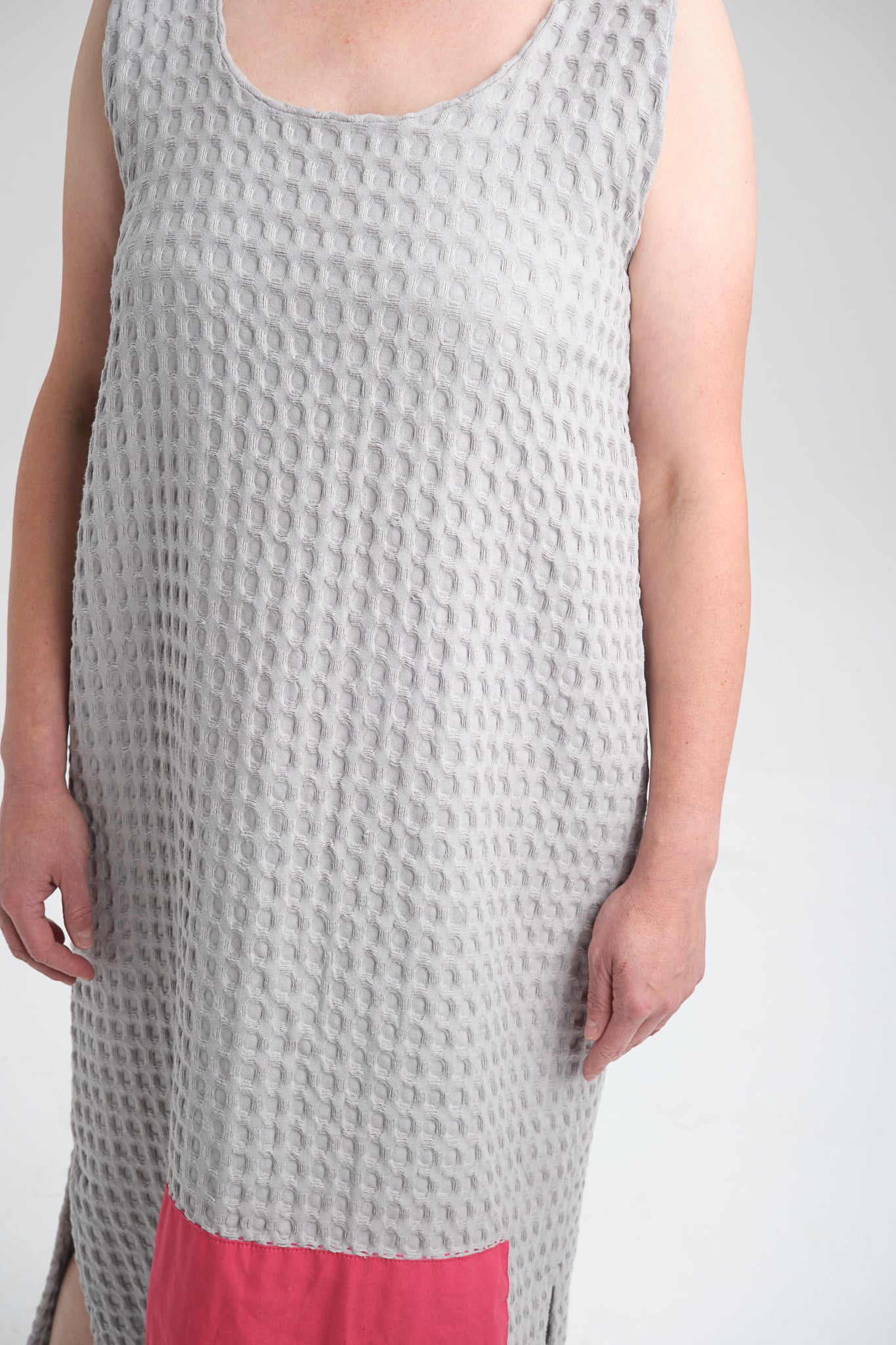 Chic and versatile grey dress styled for everyday wear. A perfect blend of sustainability, comfort, and effortless elegance