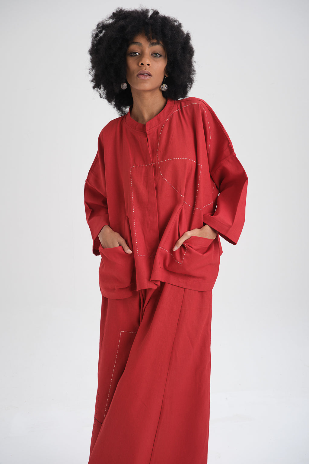 Soft yet stylish cotton canvas top for women – breathable, durable, and ethically made. A versatile sustainable fashion piece, perfect for casual and statement looks